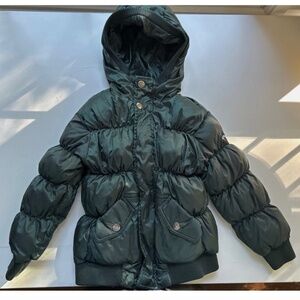 Appaman Boys Green Full Zip Long Sleeve Puffer Coat